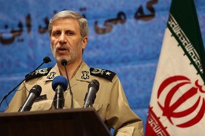 Amir Hatami the minister of defense of Iran in Presentation ceremony Secretary of Defense and Armed Forces Support