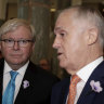 Former prime ministers Kevin Rudd and Malcolm Turnbull says Australia needs a clear-headed policy on China.