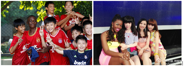Left: A young African migrant to China from the Democratic Republic of Congo with team mates in his youth soccer team in Guangzhou. Right: Debujiada Best, a migrant to China from Guinea Bissau with fellow contestants at popular Chinese dating show, If You Are the One. In 2013, the Masters of Economic student at China’s Heilongjiang University became one of the most popular contestants on the show and a social media sensation in China because of her assertiveness and expressed social values. In the socialistic Peoples Republic of China (PRC), migrants from Africa and other parts of Asia do not, in general, meet the extreme and often threatening hostility that they face in capitalist countries like Australia, France, Hungary, Ukraine, Russia etc. Some problems with racism are however still prevalent in China, where the transition to socialism is far from complete and remains tenuous. Inherited backward values from China’s pre-1949 capitalist-feudal times have not been fully overcome and market reforms exacerbate wealth and class divisions and thus recall the old stereotypes where darker skin was associated with poor peasants toiling in the fields. In terms of the times since the 1949 anti-capitalist revolution, these problems were worst in the PRC’s most right-wing period in the late 1980s, when the government toned down statements of solidarity with ex-colonial countries, when the West was glorified in many quarters and when the then rapid roll out of pro-market measures was leading to widespread economic insecurity. In late 1988- early 1989 right-wing Chinese students rioted against African students in Nanjing. The Chinese students linked protests at what they said was the Communist Party of China (CPC) favouring African students at the expense of local students to demands for “Human Rights.” These racist, pro-“Human Rights” demonstrations became the pre-cursor to the June 1989 Tiananmen Square protests that began with rallies by students linked to the liberal, right-wing of the CPC. Despite lingering problems, today, darker-skinned migrants to mainland China not only face a far lesser threat of racist violence than they do in capitalist Australia, North America, Europe and Russia but are also better treated than non-Chinese people in capitalist, ethnic Chinese-majority parts of the world like Singapore and Hong Kong. The final triumph of socialism in China and worldwide will see the creation of societies fully free of racial oppression and prejudice. 