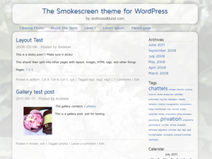 Smokescreen theme for WordPress