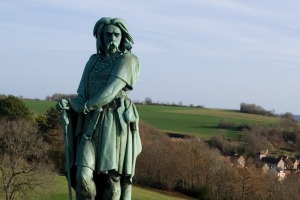 Statue of Vercingetorix at MuseoParc Alesia.