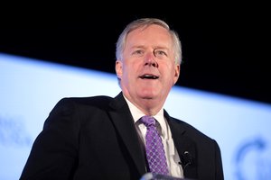 Mark Meadows speaking with attendees at the 2019 Teen Student Action Summit hosted by Turning Point USA at the Marriott Marquis in Washington, D.C.