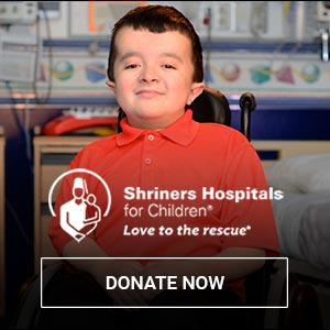 Shriners Hospitals For Children logo, click to donate vehicle