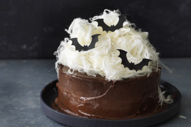 Helen Goh Recipe - Delivish Chocolate Cake for Halloween.