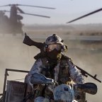 Australian SAS Soldiers on Patrol near Bagram Afghanistan.