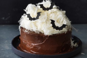 Helen Goh's chocolate cake for Halloween.