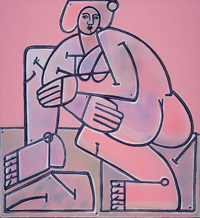 America Martin, ‘Woman in Pink’, 2020
