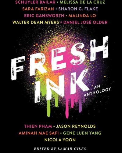 So excited that the cover for FRESH INK is out now! This is a #weneeddiversebooks YA anthology featuring short fiction by many authors including me! My story is a romantic comedy about two girls who meet at a Comic Con and it?s titled ?Meet Cute.?...