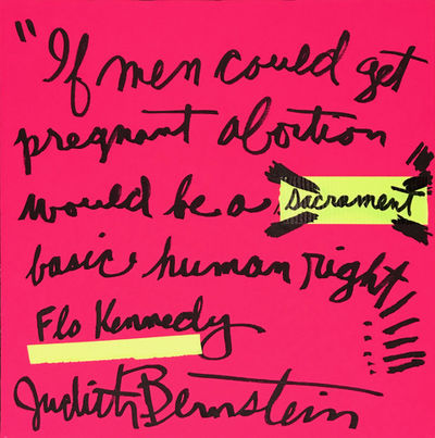 Judith Bernstein, ‘Abortion Is Normal’, 2019