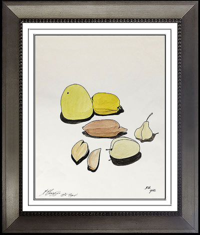 Mihail Chemiakin, ‘Mihail Chemiakin Original Gouache Painting Indian Ink Signed Artwork Still Life’, Mid-20th Century 