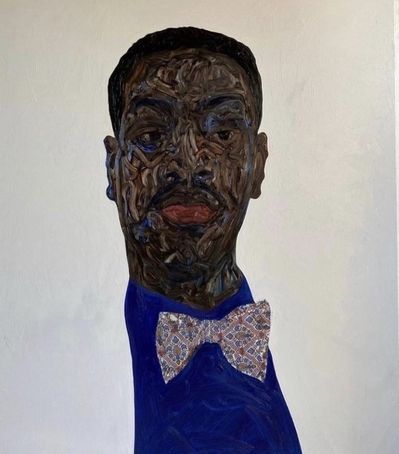 Amoako Boafo, ‘Royal Blue Vest’, 2020