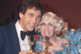 Paul Hogan, Don Lane and Jeanne Little at the Logies in 1977.