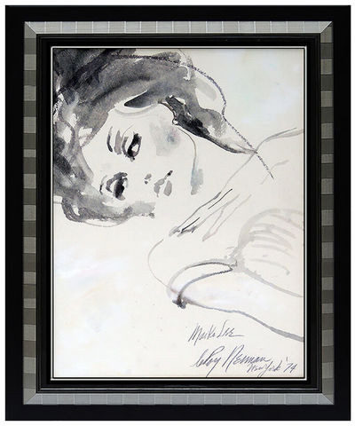 LeRoy Neiman, ‘LEROY NEIMAN Original WATERCOLOR PAINTING Signed Female LARGE Portrait Maiko Lee’, 20th Century