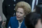 Gillian Anderson is impressive as a raspy-voiced Margaret Thatcher in The Crown.