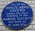 King's Arms Tavern plaque London 1756.jpg