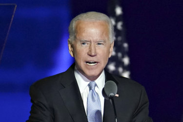 President-elect Joe Biden during his victory speech.