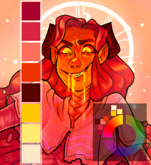 aitheo:
“ i get a lot of asks asking me how i choose colours / how i colour so i thought id make a post on the main ways i choose what colours to use - doesn’t really talk about how i physically colour though, sorry!!
keep in mind im not an expert...