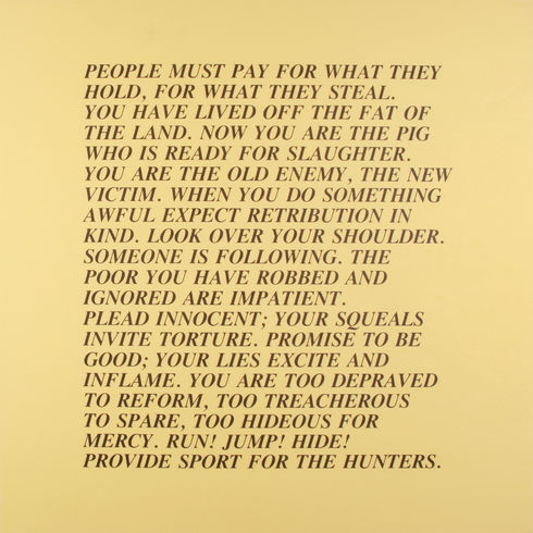 Jenny Holzer:  Inflammatory Essays