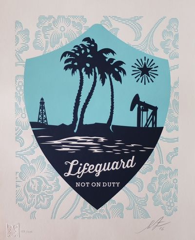 Shepard Fairey (OBEY), ‘Lifeguard Not On Duty’, 2016