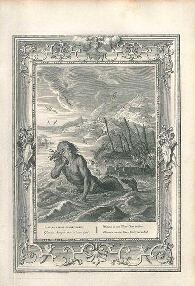 Bernard Picart, ‘Glaucus, from "Le Temple des Muses"’, 1742