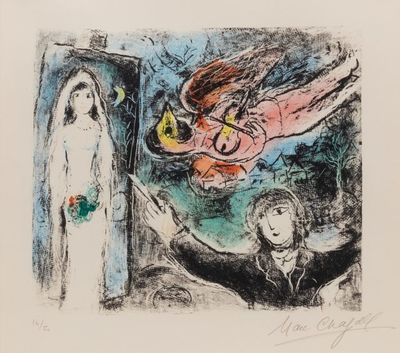 Marc Chagall, ‘La petit mariee (The Little Bride)’, 1977