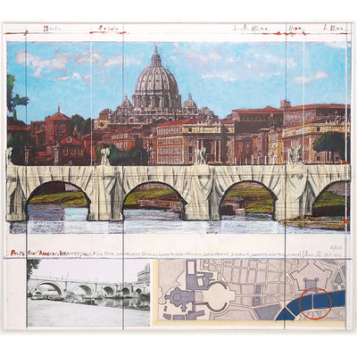 Christo, ‘Ponte Sant'Angelo, Wrapped’, 2011