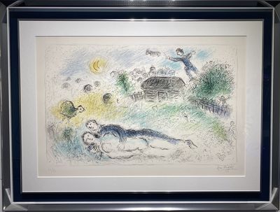 Marc Chagall, ‘Les Amoureux à l'Isba’, 1980