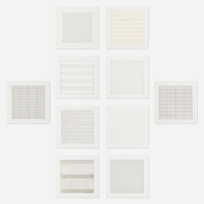 Agnes Martin, ‘Paintings and Drawings: Stedelijk Museum Portfolio’, 1990