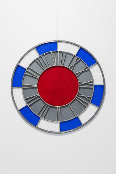 Ugo Rondinone, ‘blue white gray red clock’, 2012