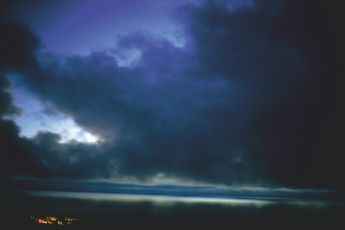 Brushstrokes in blue sky, Malibu