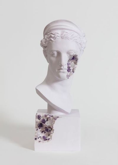 Daniel Arsham, ‘Amethyst Eroded Bust of Diane the Hunter (Named Diane of Versailles)’, 2020