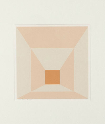 Josef Albers, ‘Mitered Squares-Apricot ’, 1976