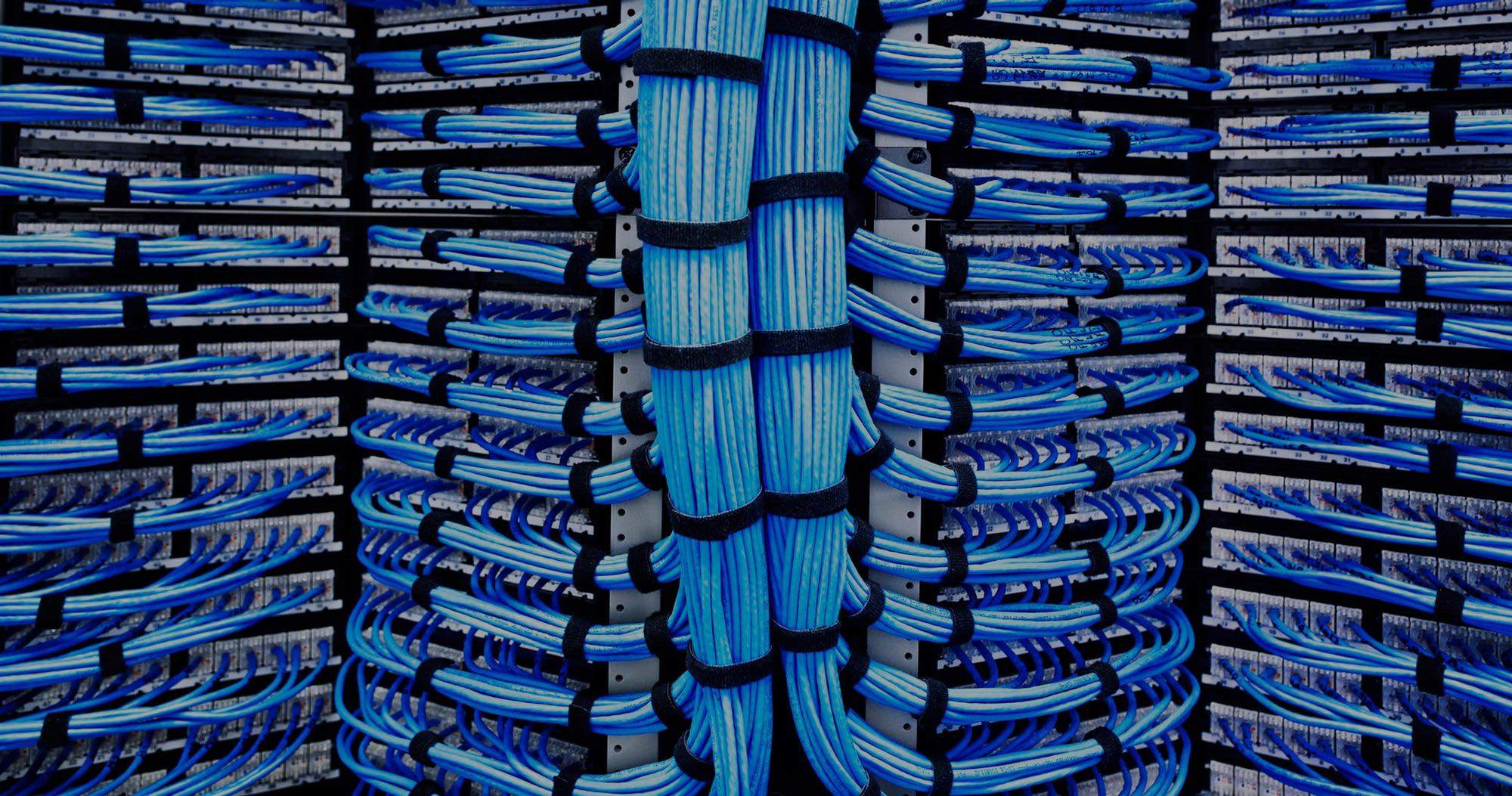 Racks of networked internet connection