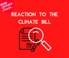 Reaction to  climate bill