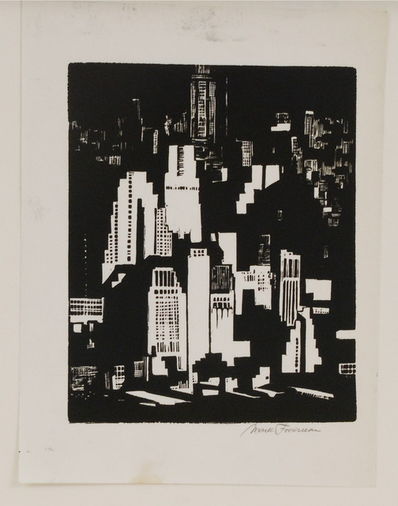 Mark Freeman, ‘Spotlight on Manhattan’, 1930