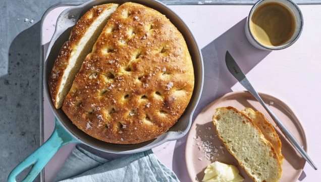 Frying-pan focaccia.