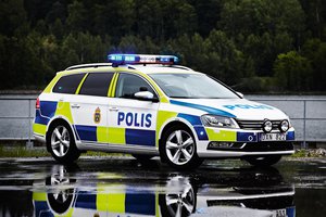 A VW Passat Variant of the Swedish Police Service, Sweden