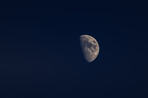 Full moon over the mountain