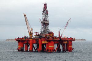 File - Deepsea Delta oil drilling rig in the North Sea.