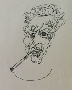 Jean-Michel Basquiat, ‘"Untitled", High School Sketch Book Page’, 1978