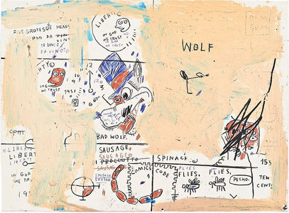 Jean-Michel Basquiat, ‘Wolf Sausage’, 1982-2019