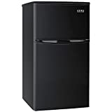 RCA RFR835-Black 3.2 Cubc Foot 2 Door Fridge and Freezer, Black