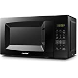 COMFEE' EM720CPL-PMB Countertop Microwave Oven with Sound On/Off, ECO Mode and Easy One-Touch Buttons, 0.7cu.ft, 700W, Black