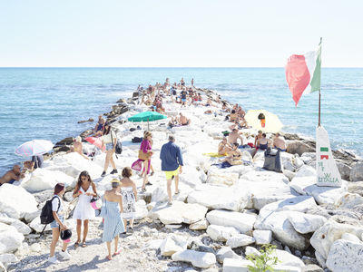 Massimo Vitali, ‘marina di massa pontile dell’amore italia’, 2020