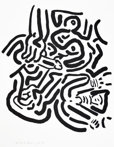 Keith Haring, ‘Keith Haring, Bad Boys, 1986, portfolio of 6 screenprints.’, 1986