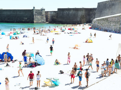 Massimo Vitali, ‘D0011 Praia da Torre Fortress Europe’, 2016