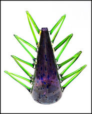 DALE CHIHULY Venetian Vase Sculpture Original Hand Blown Glass Signed Artwork