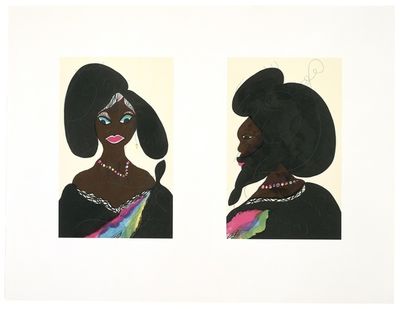 Chris Ofili, ‘Afro Harlem Muses’, 2005