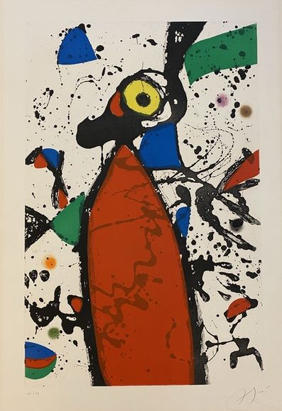 Joan Miró, ‘Souris rouge à la mantille ’, 1975