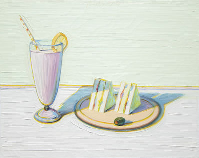 Wayne Thiebaud, ‘Milkshake & Sandwiches’, 2000